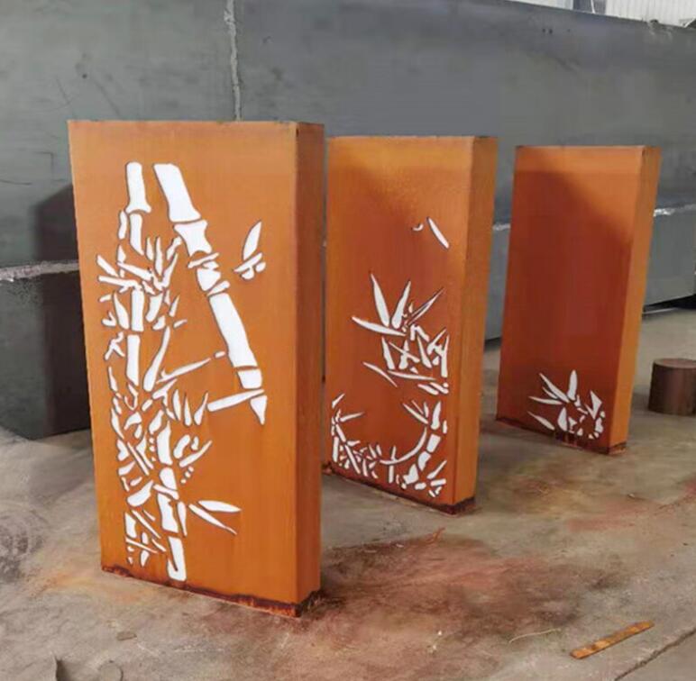 久治锈钢板灯箱